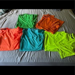 4 dri fit men shirts very lightly used rarely wore